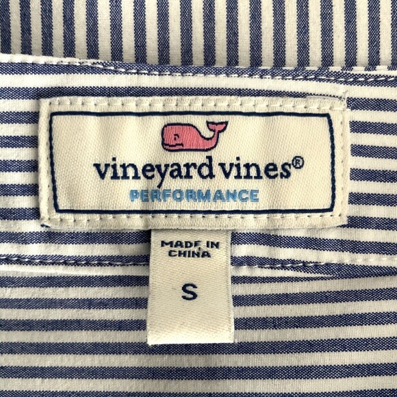 Vineyard Vines Blue White Striped Harbor Belted Tunic S - Picture 5 of 15